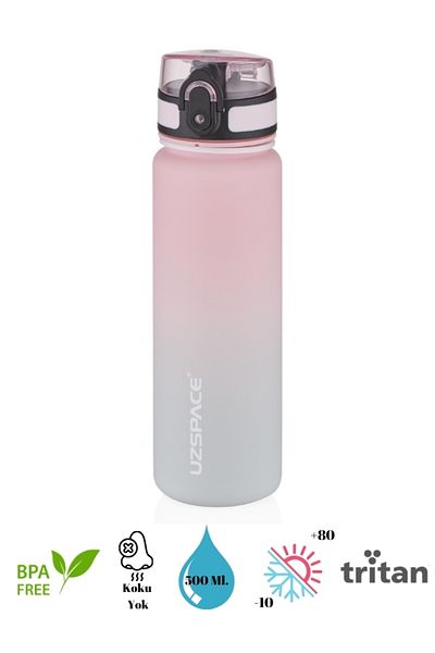 Uzspace Colorful Tritan Flask New Design- 500 Ml.