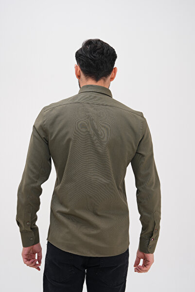 Basics&More Stripe Detailed Men's Regular Shirt