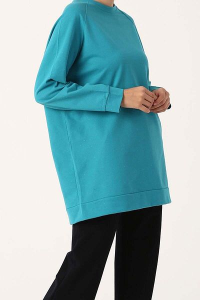 ALLDAY Mint-Reglan Sleeve Sweat
