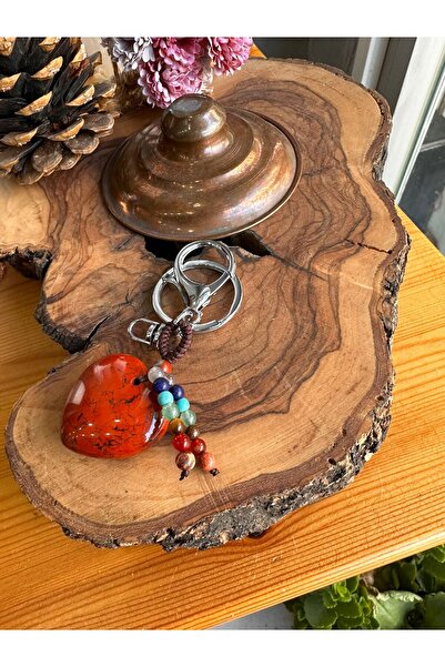 parze doğaltaş سلسلة مفاتيح من الحجر الطبيعي من جاسبر