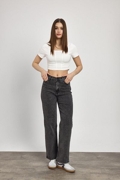 Rays Pantaloni largi din Lycra model 11104 afumati