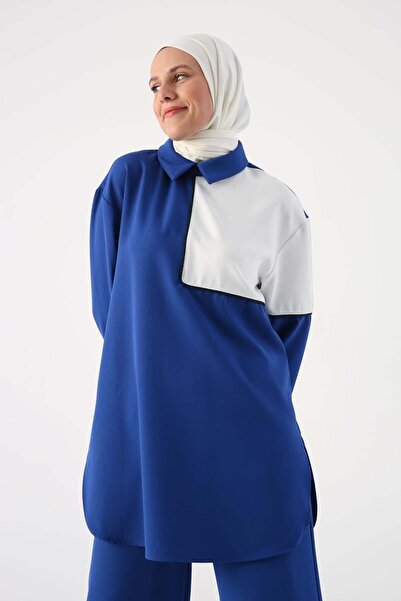 ALLDAY Двоколірний костюм з брюками з підкотами