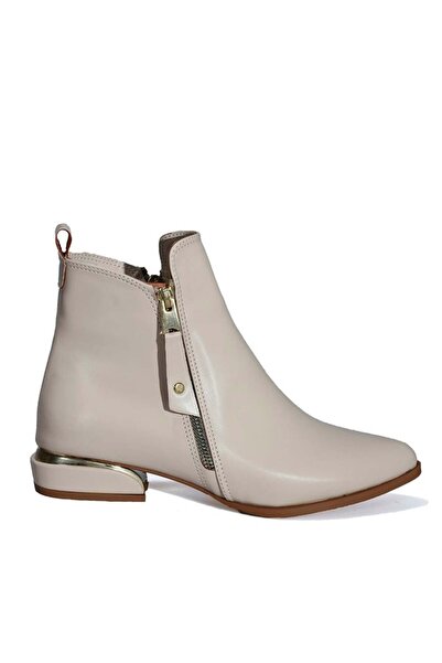 AREGA Bej Kısa Topuk Kadın Bot