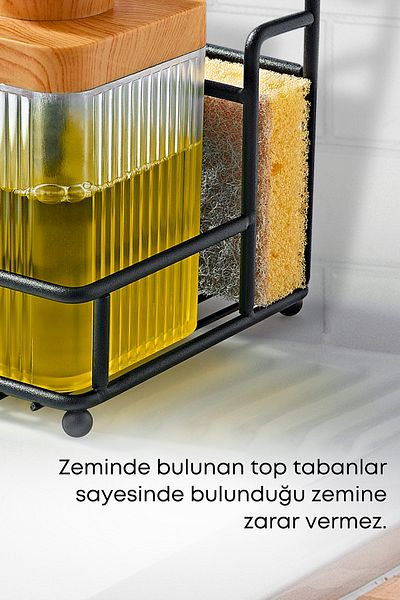 GRİMOR Life Μεταλλική βάση για σαπούνι για μονό πλυντήριο πιάτων-Κρεμάστρα για πανί