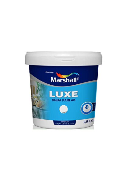 Marshall Luxe Aqua Parlak Su Bazlı Yağlı Boya Beyaz 0.75lt