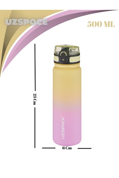 Uzspace Colorful Tritan Flask New Design- 500 Ml.