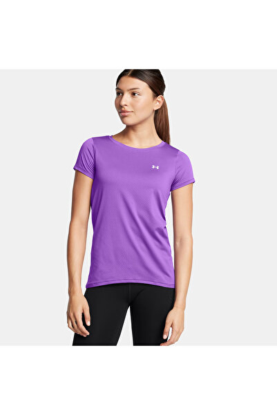 Under Armour تي شيرت تدريب نسائي باللون الأرجواني من Tech Mesh