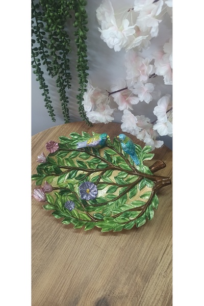 Dekoratif DALLI VE KUŞLU TABAK