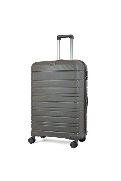 Reymond Luggage Karbon PP Seyahat Valizi Horizon Serisi Kırılmaz Bavul, Taş -...