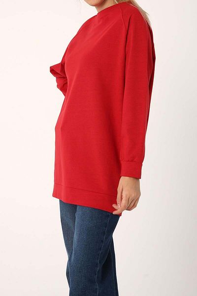 ALLDAY Red-Reglan Sleeve Sweat
