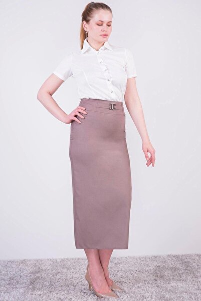 Apsen Collection تنورة طويلة من نوع قلم رصاص من أبسن للنساء مصنوعة من البولي ...