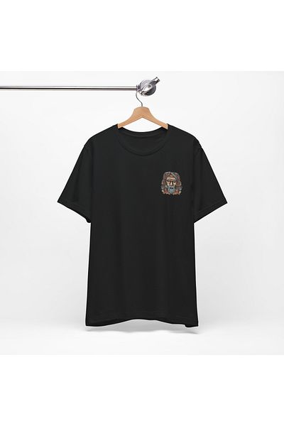 IVART Έγχρωμο-Γυαλιά Ανδρικό εμπριμέ-unisex -100% βαμβακερό κοντομάνικο μπλουζάκι με λαιμόκοψη