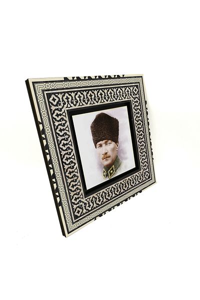 Sadrazam Pictură MDF imprimată Ataturk 20x20 Krt-103