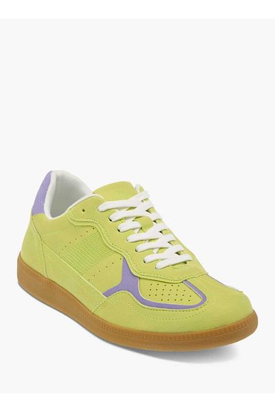 Flora Bella by Shoexpress Flora Bella Textured Lace-Up Ankle Sneakers