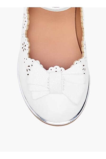 Barefeet Laser Cut Mary Jane Shoes with Scallop Detail