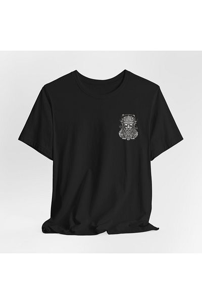 IVART Ανδρικό μπλουζάκι με μαύρα γυαλιά - unisex - 100% βαμβακερό κοντομάνικο μπλουζάκι
