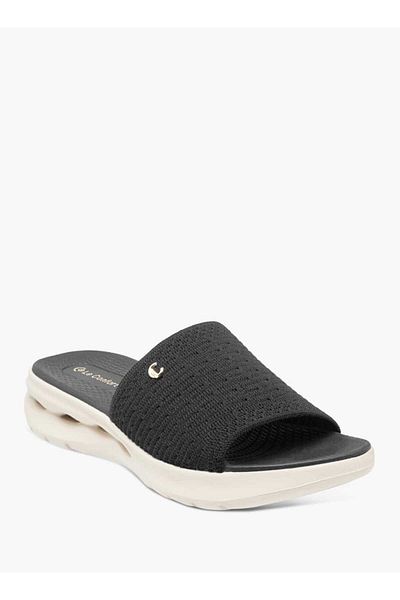 Le Confort Women's Textured Slide Sandals with Slip-On Closure