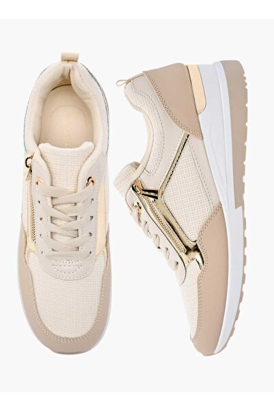 Flora Bella by Shoexpress Flora Bella Panelled Sneakers with Lace-Up Closure
