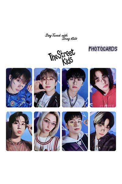 Kpop Dünyasi Stray Kids - 2025 Season's Greetings [the Street Kids] Photocards Set