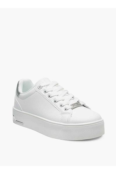 Celeste Women's Solid Chunky Sneakers with Lace-Up Closure