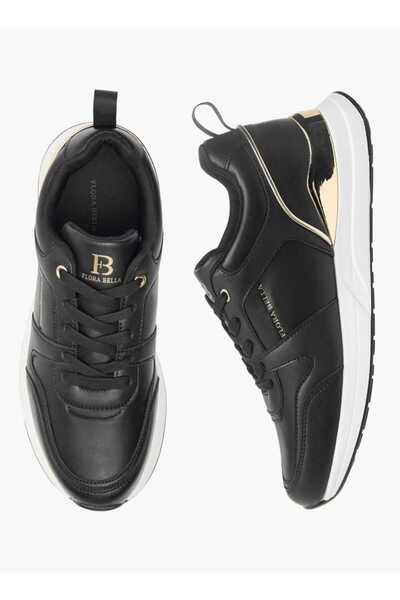 Flora Bella by Shoexpress Flora Bella Panelled Ankle Sneakers with Lace-Up Closure