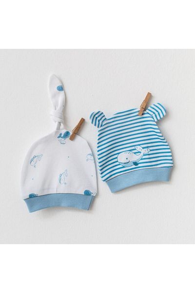 andywawa 2 Pcs Baby Hat - Hat Cute Whale Pattern
