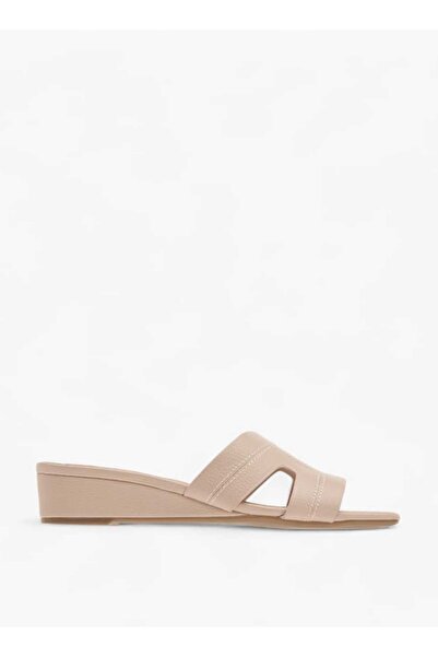 Celeste Celeste Women's Solid Slip-On Sandals with Wedge Heels