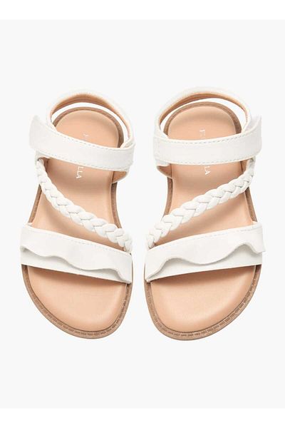 Flora Bella by Shoexpress Flora Bella Braided Detail Sandals with Hook and Loop Closure
