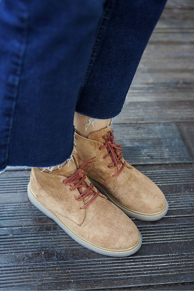 LAMİNTA Κοντά γυναικεία μποτάκια Pessa Suede Lace-Up