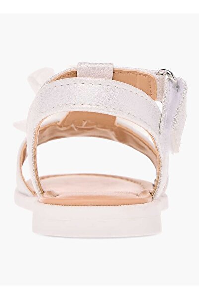 Barefeet Flower Applique Sandals with Hook and Loop Closure