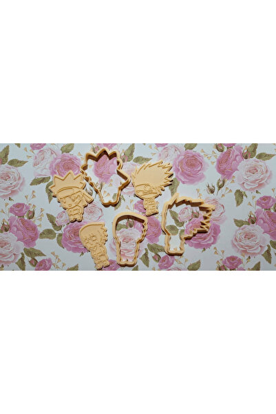 Cypnova Naruto Cookie Mold 3 Pieces – Naruto, Sasuke and Kakashi Shaper, Whit...