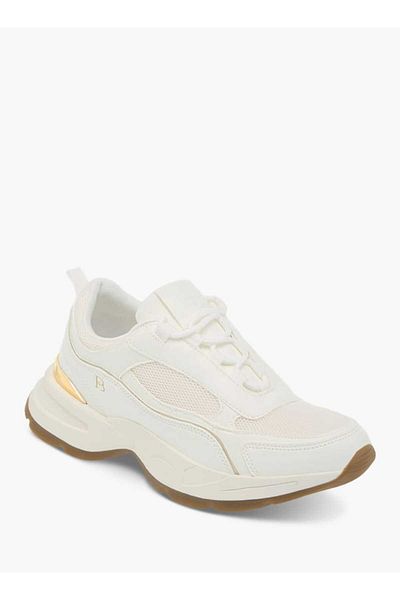 Flora Bella by Shoexpress Flora Bella Panelled Sneakers with Lace-Up Closure