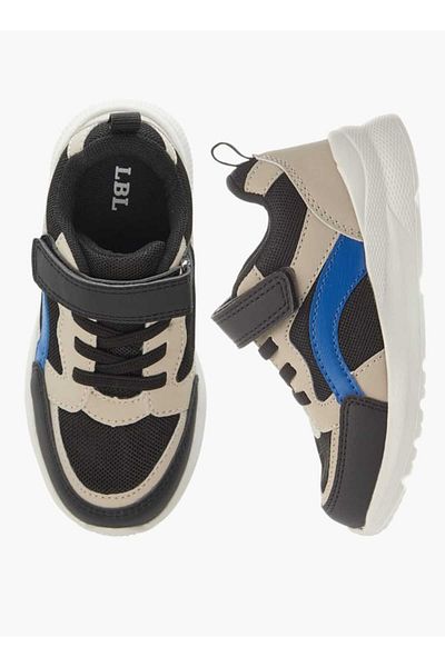 LBL by Shoexpress Panelled Sneakers with Hook and Loop Closure
