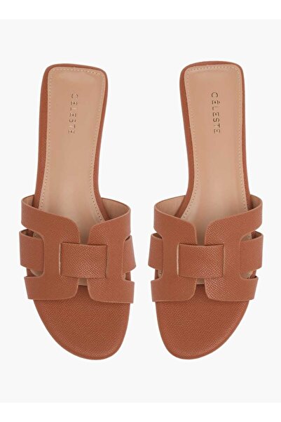Celeste Women's Textured Slide Sandals with Slip-On Closure