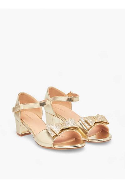 Flora Bella by Shoexpress صندل Flora Bella Bow Applique مع قفل بخطاف وحلقة