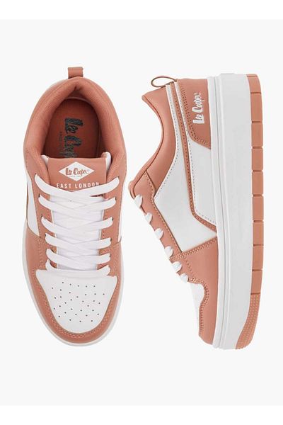 Lee Cooper حذاء رياضي نسائي يصل إلى الكاحل مع رباط للإغلاق