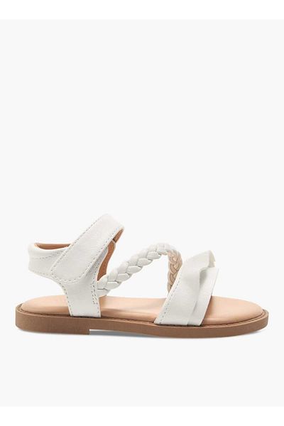 Flora Bella by Shoexpress Flora Bella Braided Detail Sandals with Hook and Loop Closure