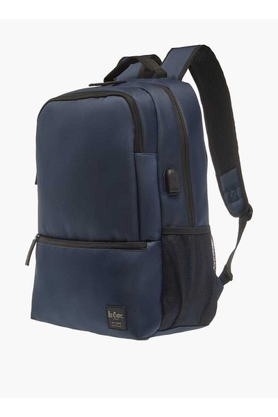 Lee Cooper Solid Backpack with Adjustable Strap and Zip Closure