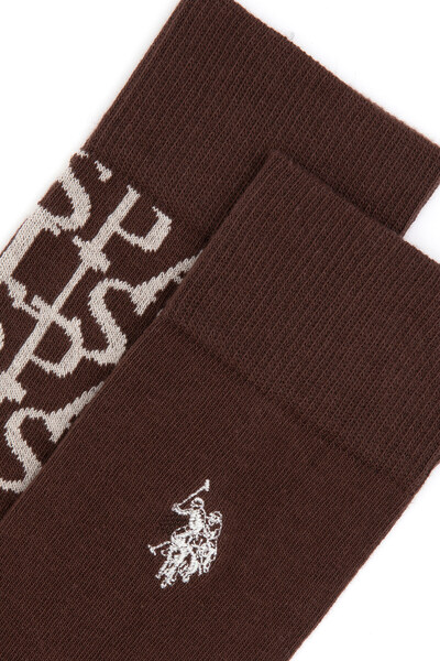 U.S. Polo Assn. Men's Brown 2-Piece Socks 50299034 -Vr029