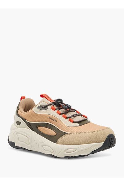 Haadana Colourblock Sneakers with Lace-Up Closure