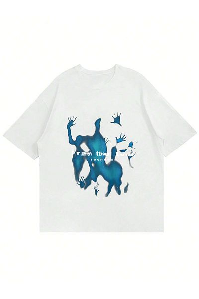 Mad&Calf Μπλουζάκι Unisex Pray The Lord με στάμπα με λαιμόκοψη