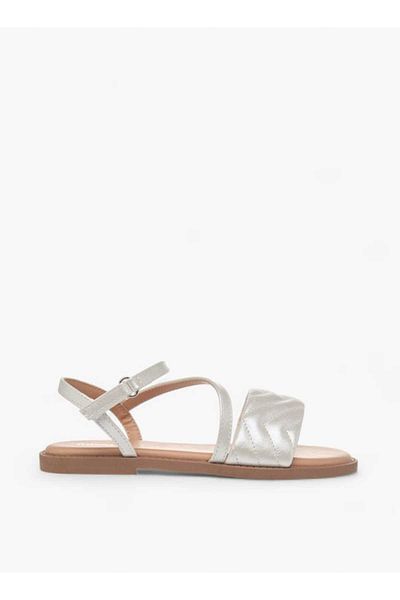 Little Missy Quilted Sandals with Hook and Loop Closure