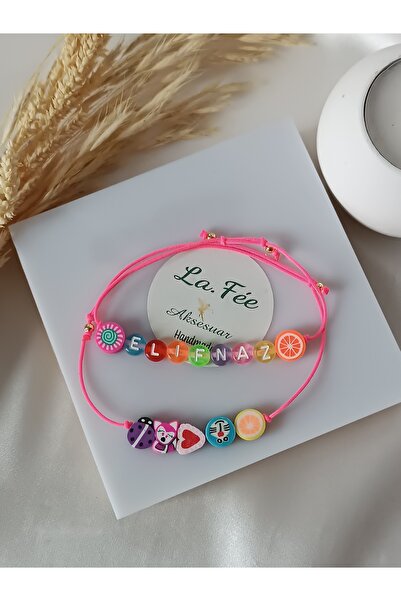 La fee aksesuar اسم فتاة الطفل سوار الخلخال مجموعة مدرسة بطاقة هدية لعبة الشكل