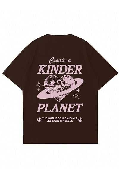 Mad&Calf Μπλουζάκι Unisex Kinder Planet με στάμπα με λαιμόκοψη