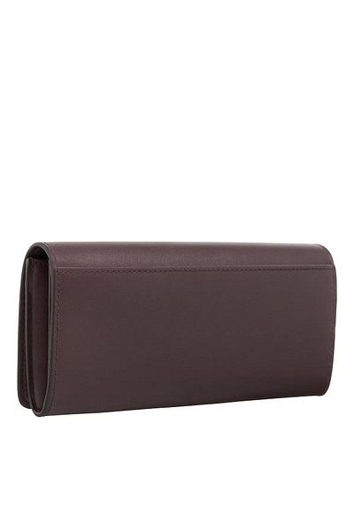 FURLA Braune Lederbrieftasche mit Druckknopf WP004412460S