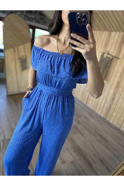 caddstore Salopetă Madonna cu puncte albastre 3168
