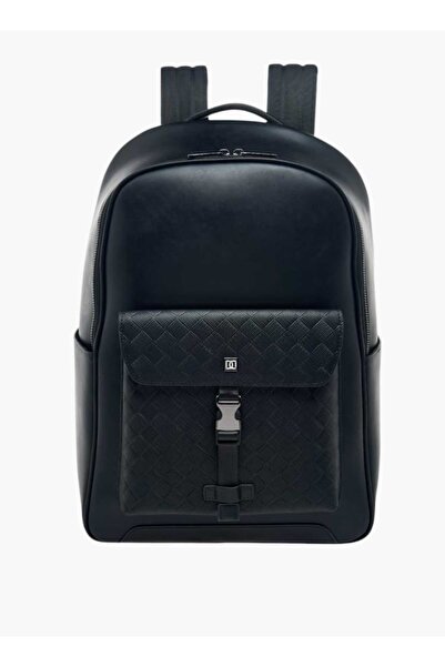 Duchini Solid Backpack with Adjustable Straps and Zip Closure - W 30 x H 5 x ...