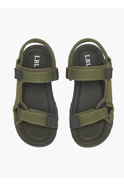 LBL by Shoexpress LBL by Shoexpress Textured Sandals with Hook and Loop Closure