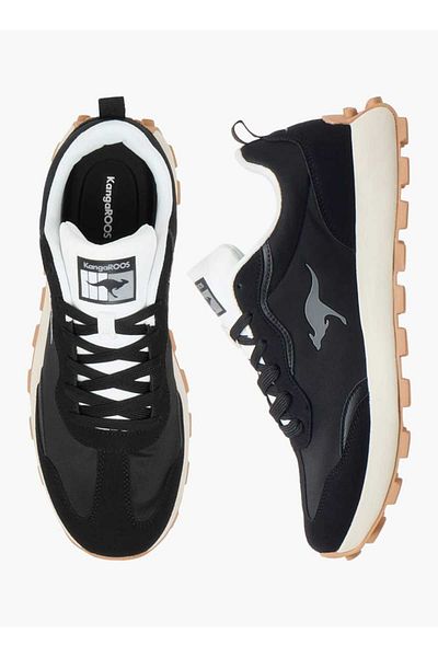 Kangaroos Men's Logo Print Shoes with Lace-Up Closure