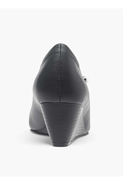 Celeste Women's Metal Accent Slip-On Ballerina Shoes with Wedge Heels